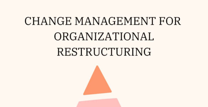 Change Management for Organizational Restructuring